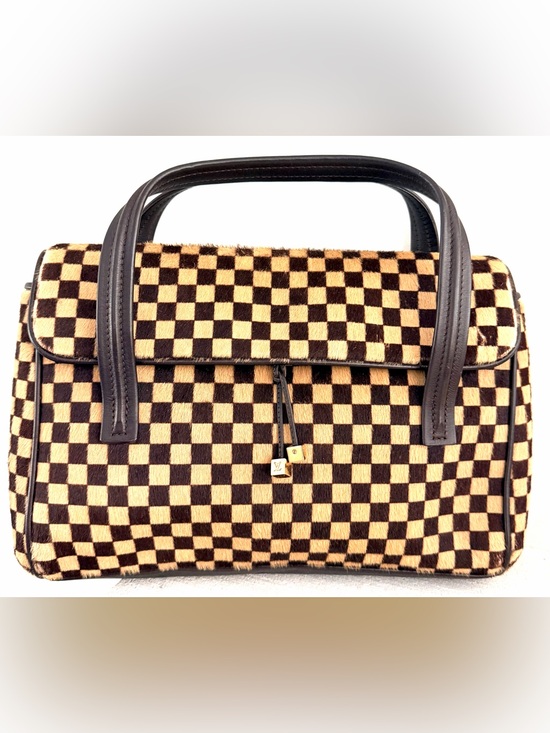 Louis Vuitton Handbags - LOUIS VUITTON Damier Sauvage Lion M92131 Calf Hair Handbag Rare